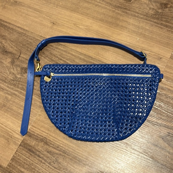 NWT Clare V Blue Rattan Le Grande Fanny - Picture 7 of 9